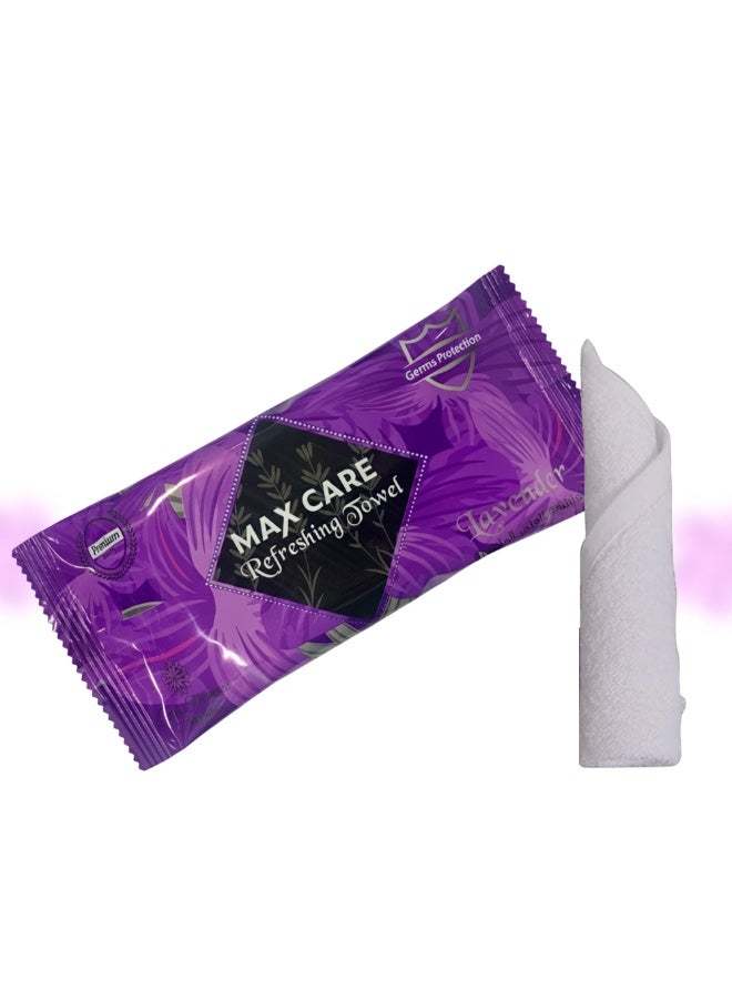 ماكس كير عبوة مناشف منعشة تحتوي على 100 منشفة مبللة للصالة الرياضية، صالون التجميل، مناشف تبريد، مناشف للاستخدام مرة واحدة، مناشف مبللة منعشة لإزالة المكياج برائحة عطرة - Image 1